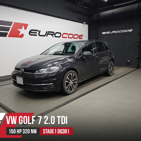 Чип тюнинг VW Golf VII 2.0TDI 150 л.с. DFGA